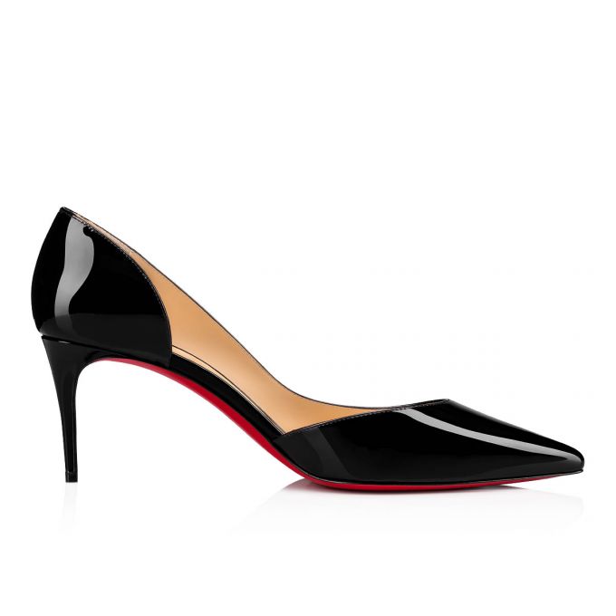 Zapatos De Salon Christian Louboutin Iriza 070 70 Charol Pumps Mujer Negros | MX-22163