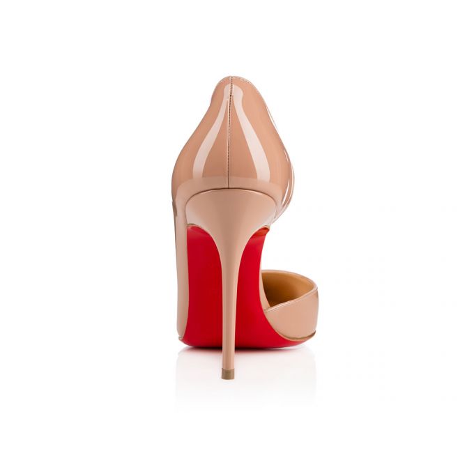 Zapatos De Salon Christian Louboutin Iriza 100 100 Charol Pumps Mujer Beige | MX-24647