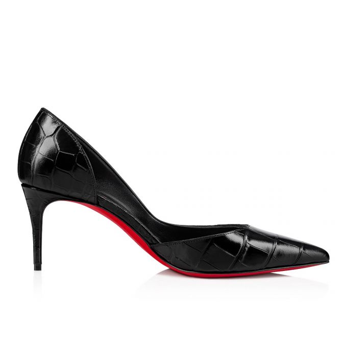 Zapatos De Salon Christian Louboutin Iriza 70 Calf Pumps Mujer Negros | MX-46128