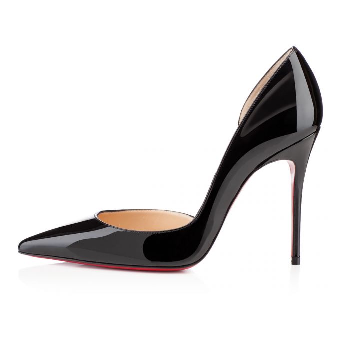 Zapatos De Salon Christian Louboutin Iriza 100 100 Charol Pumps Mujer Negros | MX-48304