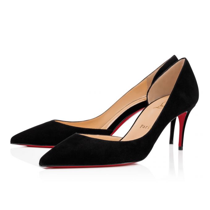 Zapatos De Salon Christian Louboutin Iriza 070 70 Veau Velours Pumps Mujer Negros | MX-62678