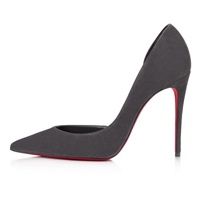 Zapatos De Salon Christian Louboutin Iriza 100 Veau Velours Pumps Mujer Grises | MX-82921