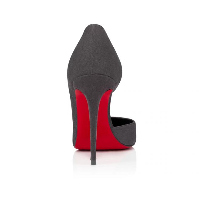 Zapatos De Salon Christian Louboutin Iriza 100 Veau Velours Pumps Mujer Grises | MX-82921