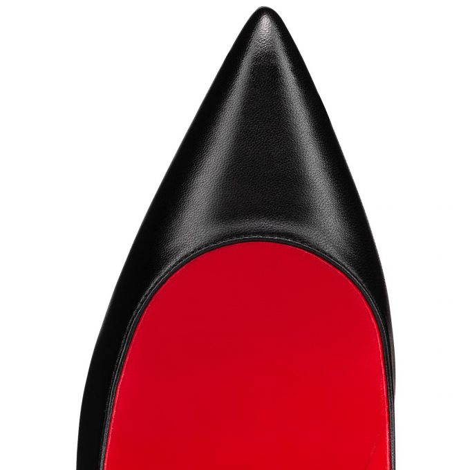 Zapatos De Salon Christian Louboutin Kate 100 Pumps Mujer Negros Rojos | MX-00010