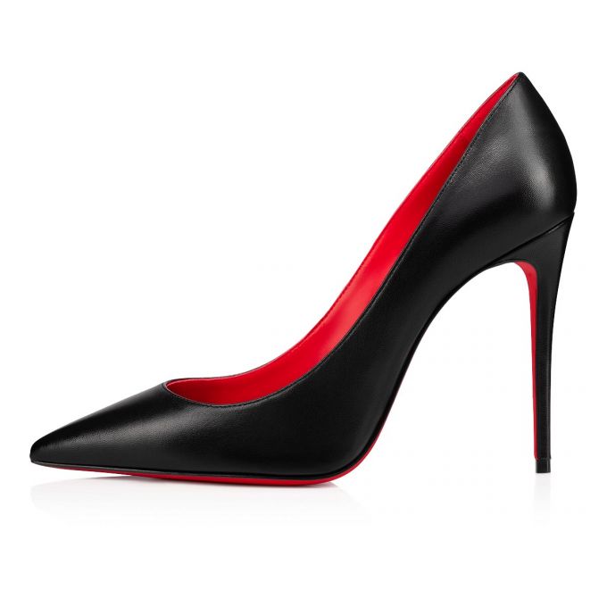 Zapatos De Salon Christian Louboutin Kate 100 Pumps Mujer Negros Rojos | MX-00010