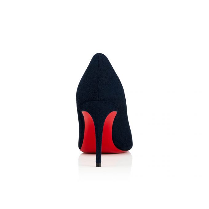 Zapatos De Salon Christian Louboutin Kate 085 85 Marine Veau Velours Pumps Mujer Azul Marino | MX-09132