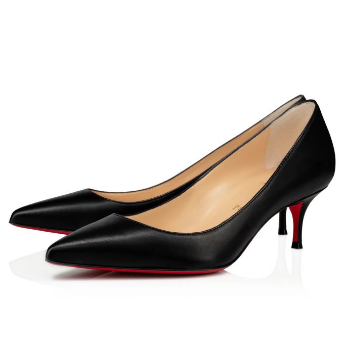 Zapatos De Salon Christian Louboutin Kate 055 55 Nappa Pumps Mujer Negros | MX-22224