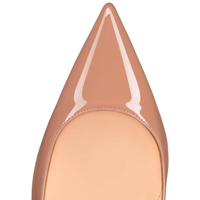 Zapatos De Salon Christian Louboutin Kate 100 100 6248 Charol Pumps Mujer Beige | MX-41227