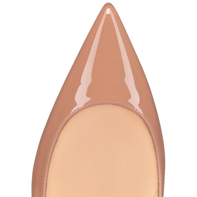 Zapatos De Salon Christian Louboutin Kate 085 85 Charol Pumps Mujer Beige | MX-62752