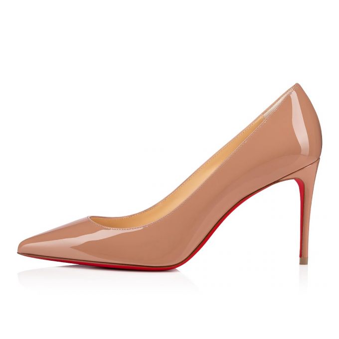 Zapatos De Salon Christian Louboutin Kate 085 85 Charol Pumps Mujer Beige | MX-62752