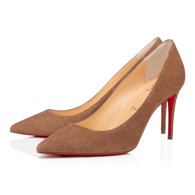 Zapatos De Salon Christian Louboutin Kate 085 85 Fennec Veau Velours Pumps Mujer Kaki | MX-67982