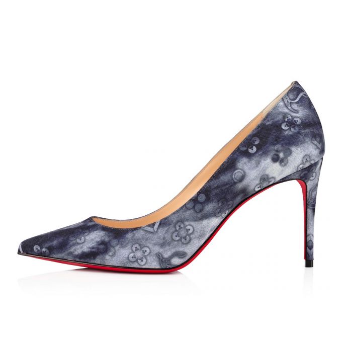 Zapatos De Salon Christian Louboutin Kate 85 Algodon Pumps Mujer Multicolor | MX-70414