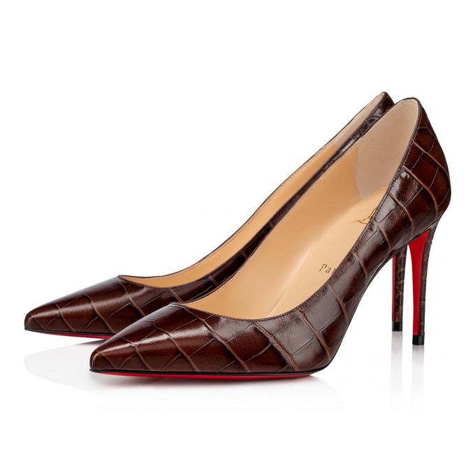 Zapatos De Salon Christian Louboutin Kate 85 Calf Pumps Mujer Marrom | MX-86622