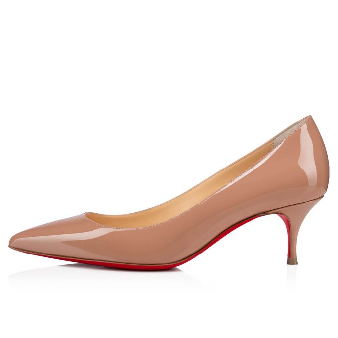 Zapatos De Salon Christian Louboutin Kate 055 55 Charol Pumps Mujer Beige | MX-88220