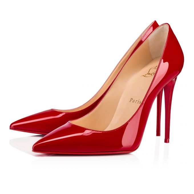 Zapatos De Salon Christian Louboutin Kate 100 100 Charol Pumps Mujer Rojos | MX-89386