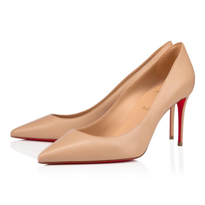 Zapatos De Salon Christian Louboutin Kate 85 1/Lin 1 Nappa Pumps Mujer Beige | MX-91194