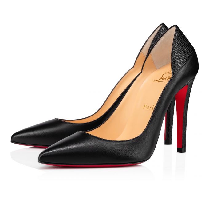 Zapatos De Salon Christian Louboutin Maastricht 100 Nappa Pumps Mujer Negros | MX-68904