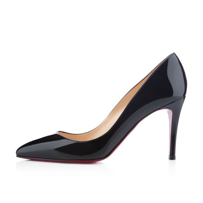 Zapatos De Salon Christian Louboutin Pigalle 085 85 Charol Pumps Mujer Negros | MX-47815