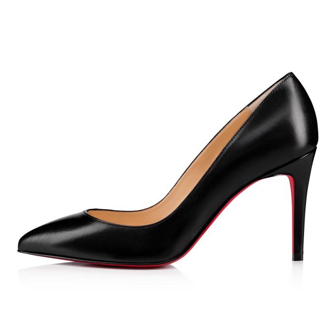 Zapatos De Salon Christian Louboutin Pigalle Nappa Shiny 85 Lambskin Pumps Mujer Negros | MX-72957