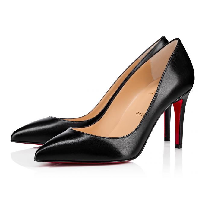 Zapatos De Salon Christian Louboutin Pigalle Nappa Shiny 85 Lambskin Pumps Mujer Negros | MX-72957