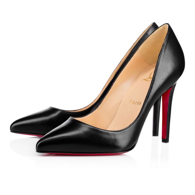 Zapatos De Salon Christian Louboutin Pigalle Nappa Shiny 100 Lambskin Pumps Mujer Negros | MX-81914