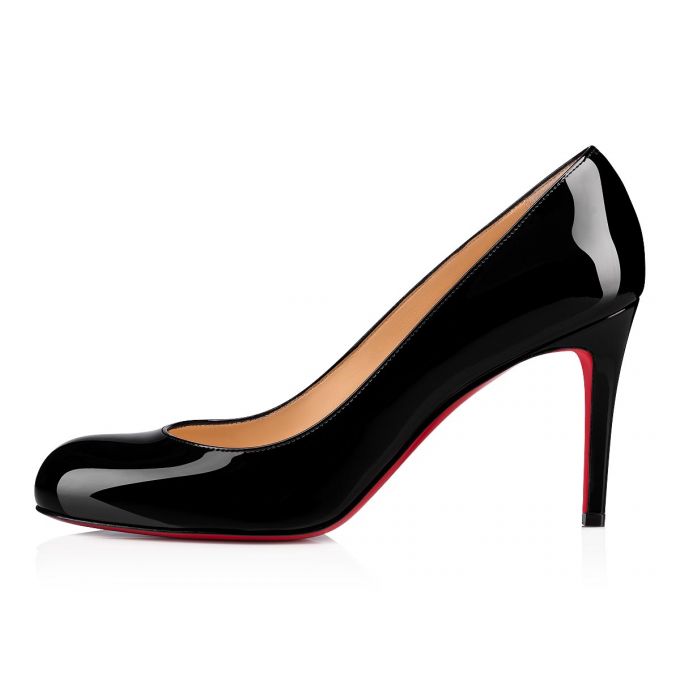 Zapatos De Salon Christian Louboutin Simple Pump 085 85 Charol Pumps Mujer Negros | MX-29386