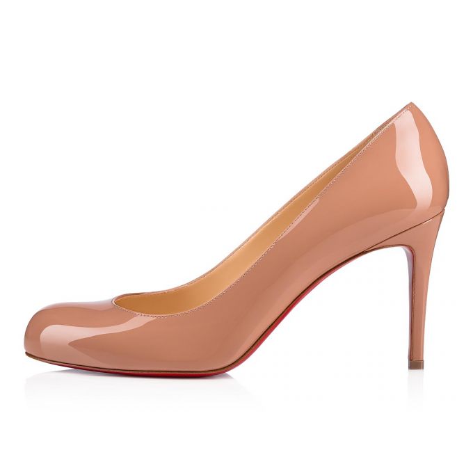 Zapatos De Salon Christian Louboutin Simple Pump 085 85 6248 Charol Pumps Mujer Beige | MX-43667