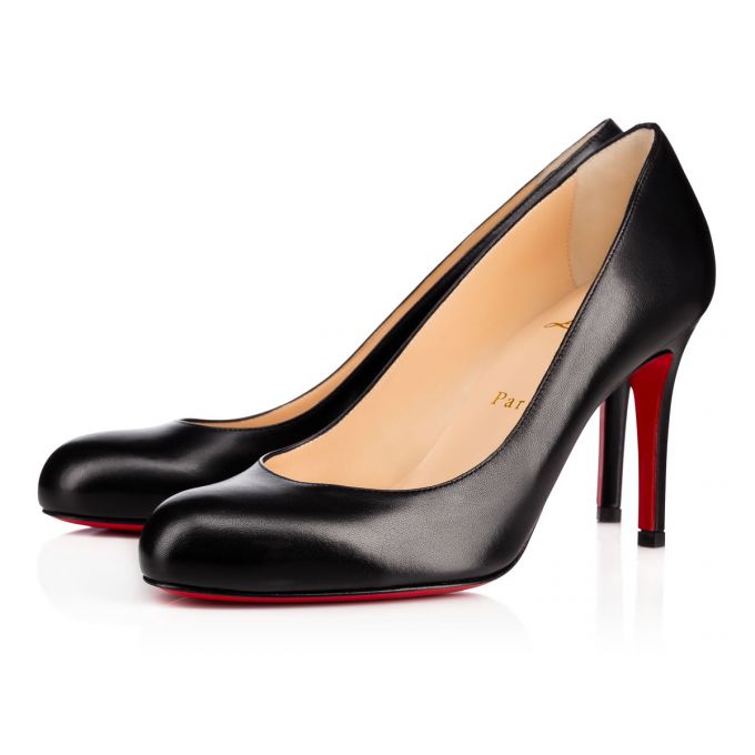 Zapatos De Salon Christian Louboutin Simple Pump 085 85 Nappa Pumps Mujer Negros | MX-74965