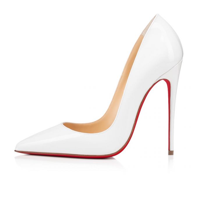 Zapatos De Salon Christian Louboutin So Kate 120 120 Charol Pumps Mujer Blancos | MX-24537