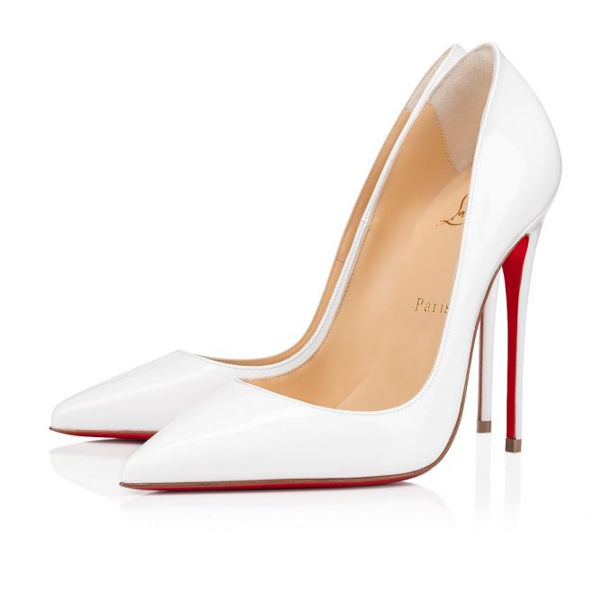 Zapatos De Salon Christian Louboutin So Kate 120 120 Charol Pumps Mujer Blancos | MX-24537