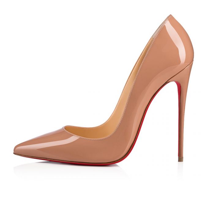 Zapatos De Salon Christian Louboutin So Kate 120 120 Charol Pumps Mujer Beige | MX-54415