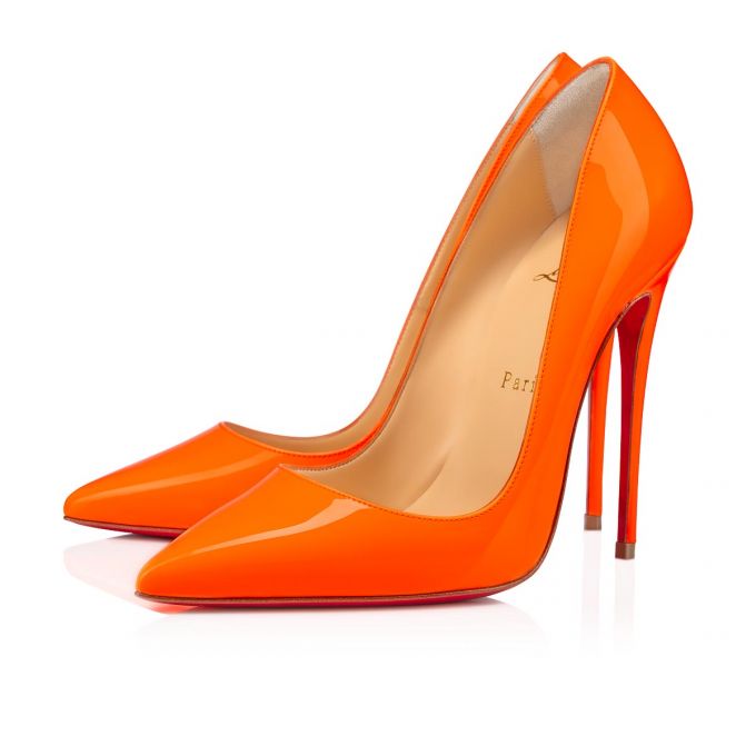 Zapatos De Salon Christian Louboutin So Kate 120 Charol Pumps Mujer Naranjas | MX-71472