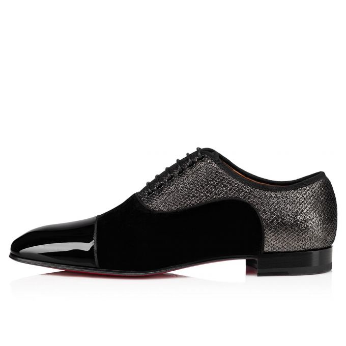 Zapatos Oxford Christian Louboutin Greggo Orlato Creative Fabric Oxford Hombre Negros | MX-08146