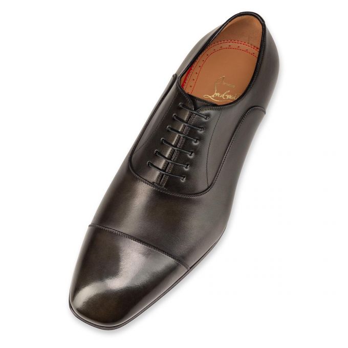 Zapatos Oxford Christian Louboutin Greggo 000 Alpino Calf Oxford Hombre Chocolate | MX-08888