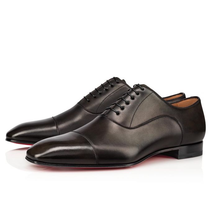 Zapatos Oxford Christian Louboutin Greggo 000 Alpino Calf Oxford Hombre Chocolate | MX-08888