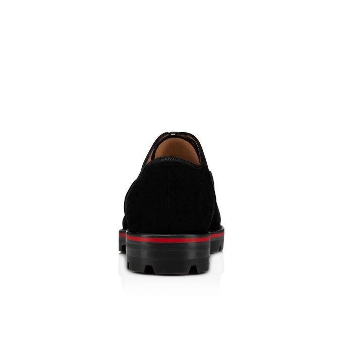 Zapatos Oxford Christian Louboutin Hubertus 000 Veau Velours Oxford Hombre Negros | MX-81622