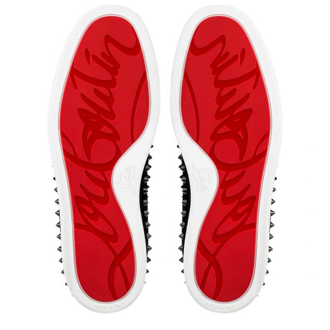 Zapatos del Barco Christian Louboutin Pik Barco 000 Veau Velours Barco Shoes Hombre Negros | MX-41287