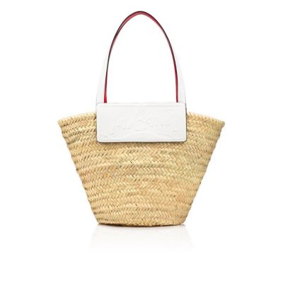 Basket Christian Louboutin Loubishore Creative Fabric Basket Mujer Blancos | MX-70459