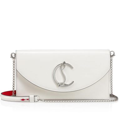 Belt Bags & Mini Bags Christian Louboutin Loubi54 Classic Cuero Mini Bags Mujer Blancos Plateados | MX-60469