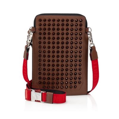 Bolso Pequeño Christian Louboutin Loubilab Classic Cuero Pouches Hombre Marrom | MX-21256