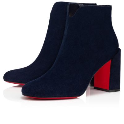 Botas Christian Louboutin Castarika 85 Nocturne Veau Velours Boots Mujer Negros | MX-74082