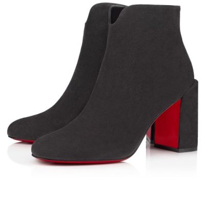 Botas Christian Louboutin Castarika 85 Veau Velours Boots Mujer Grises | MX-93309