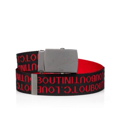 Cinturones Christian Louboutin Ricky Plate Belt Classic Fabric Belts Hombre Metal | MX-31892