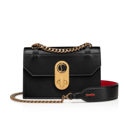 Cross Body Bags Christian Louboutin Elisa Mini Classic Cuero Cross Body Bags Mujer Negros | MX-71579