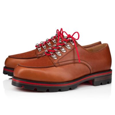 Derby Christian Louboutin Simonalpes Calf Derby Hombre Marrom | MX-34165