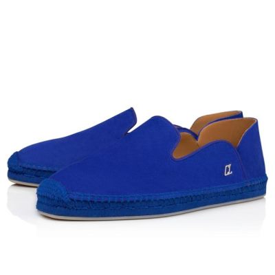 Espadrilles & Sandals Christian Louboutin Espadon Calf Espadrilles Hombre Azules | MX-17451