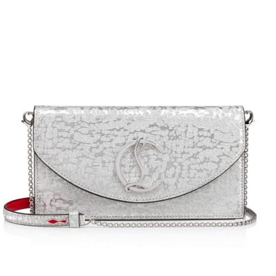 Evening Bags Christian Louboutin Loubi54 Creative Cuero Evening Bags Mujer Plateados | MX-19628