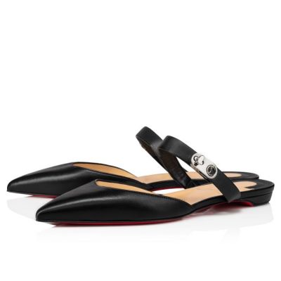 Flats Christian Louboutin Choc Lock Nappa Flats Mujer Negros | MX-77445