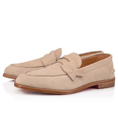 Loafers Christian Louboutin No Penny Calf Loafer Hombre Grises | MX-07771