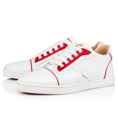 Tenis Christian Louboutin Elastikid 000 Calf Sneakers Mujer Blancos Rojos | MX-71907